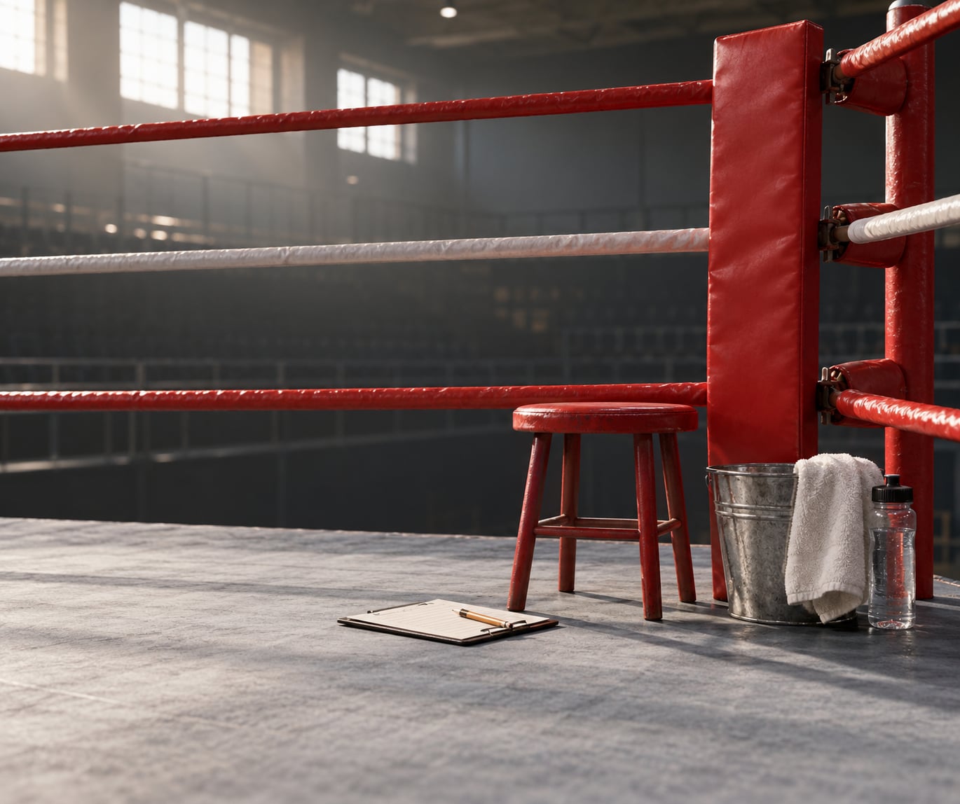 why boxers are counted out standing up