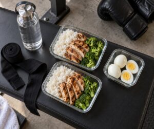 what boxers eat on fight week