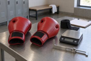 how gloves are checked before a fight