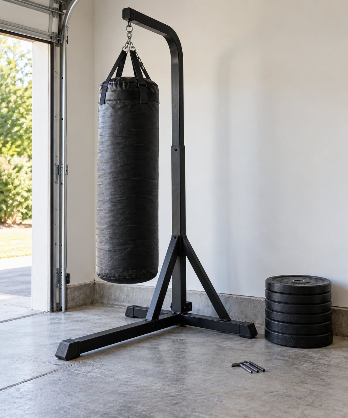 how to hang a heavy bag without a ceiling mount