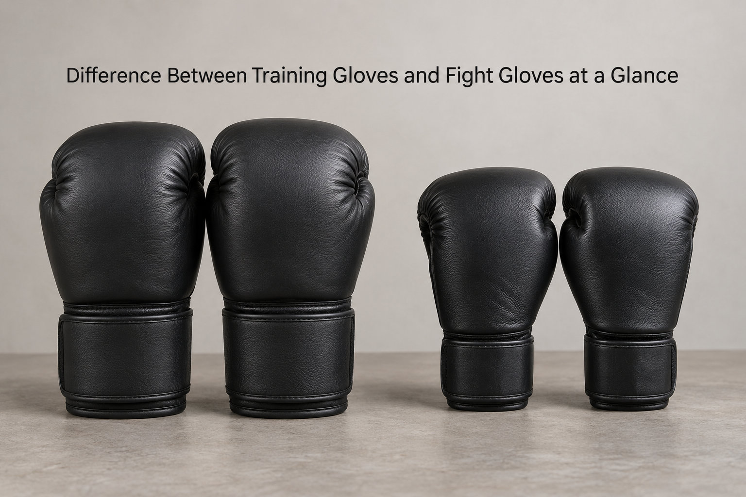 Difference Between Training Gloves and Fight Gloves at a Glance