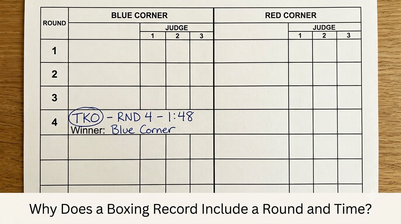 Why Does a Boxing Record Include a Round and Time?