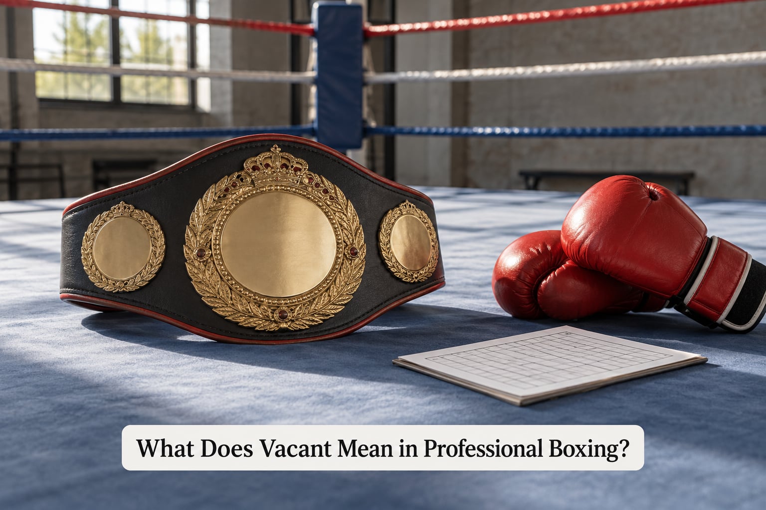What Does Vacant Mean in Professional Boxing?
