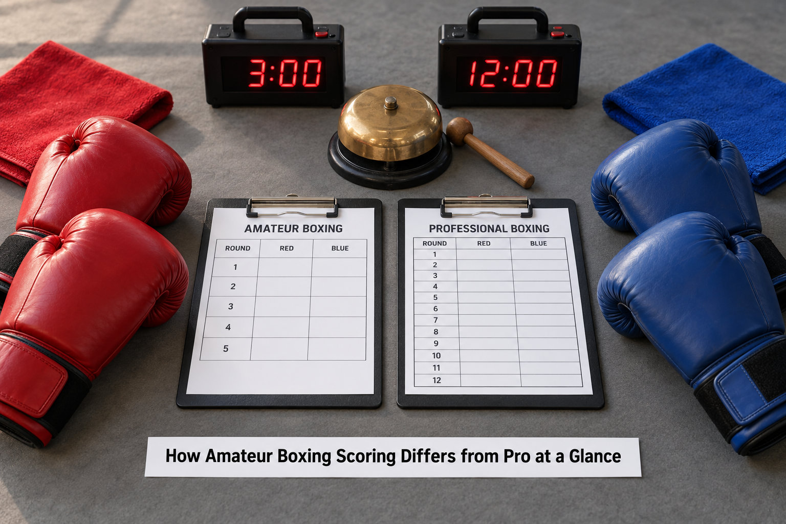 How Amateur Boxing Scoring Differs from Pro at a Glance