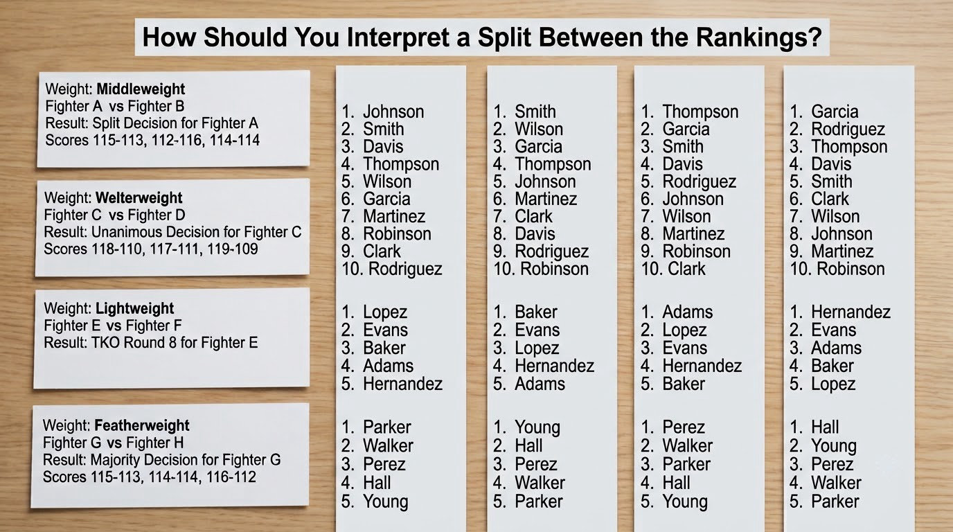 How Should You Interpret a Split Between the Rankings?