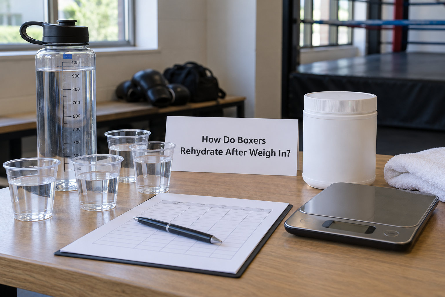 How Do Boxers Rehydrate After Weigh In?