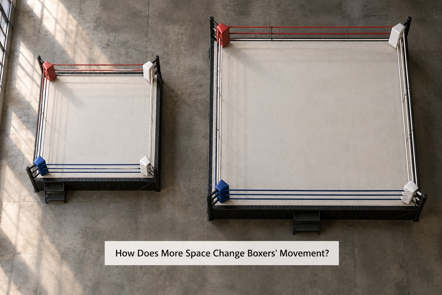 How Does More Space Change Boxers' Movement?