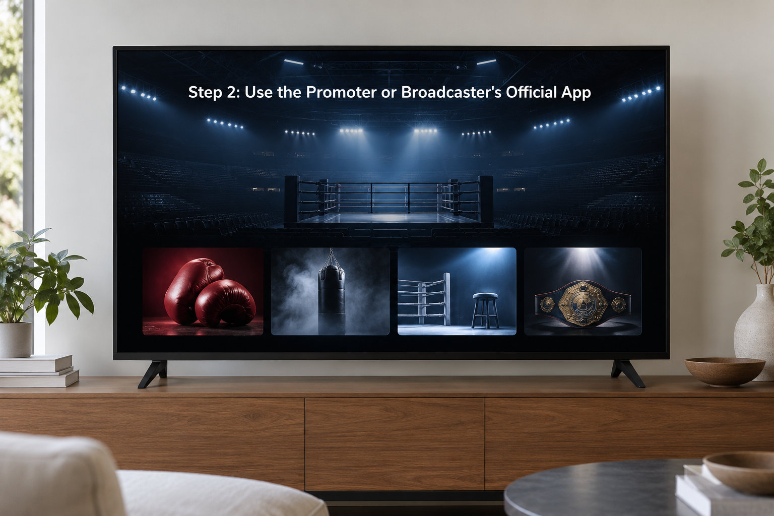 Step 2: Use the Promoter or Broadcaster's Official App