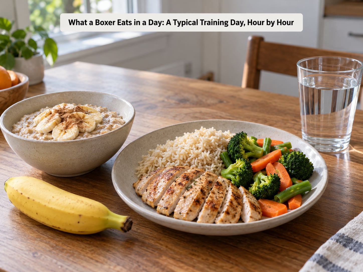 What a Boxer Eats in a Day: A Typical Training Day, Hour by Hour