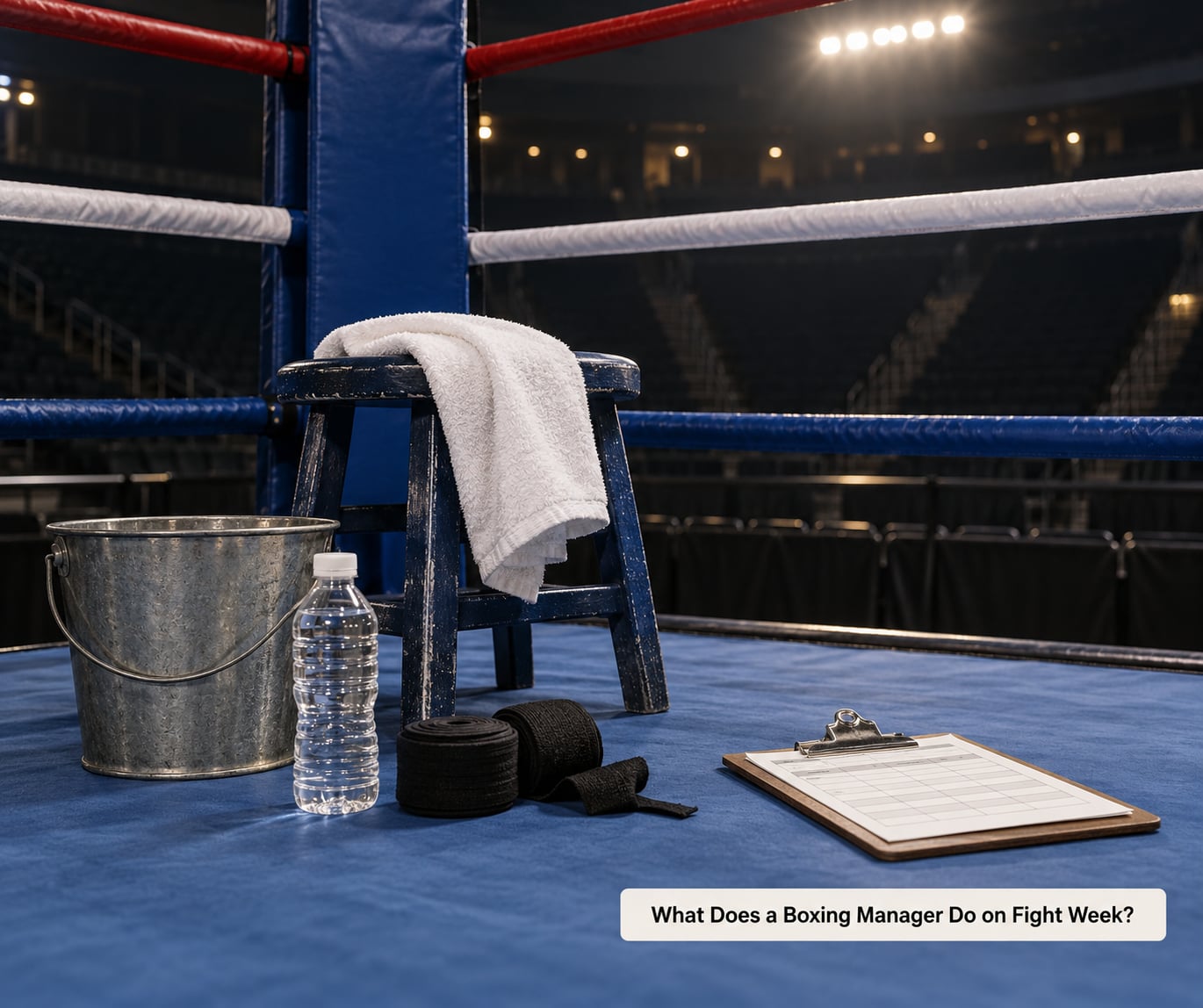 What Does a Boxing Manager Do on Fight Week?