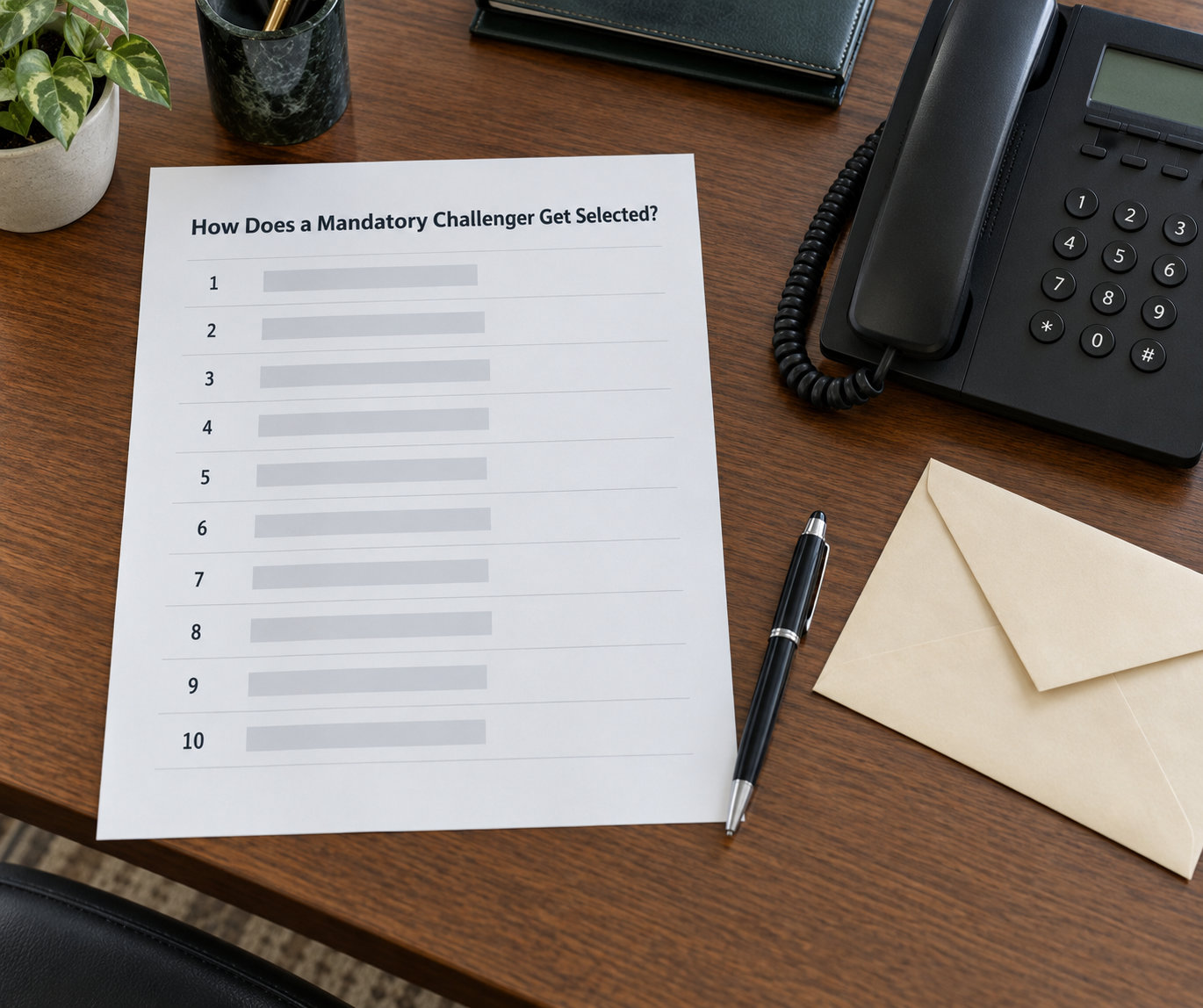 How Does a Mandatory Challenger Get Selected?