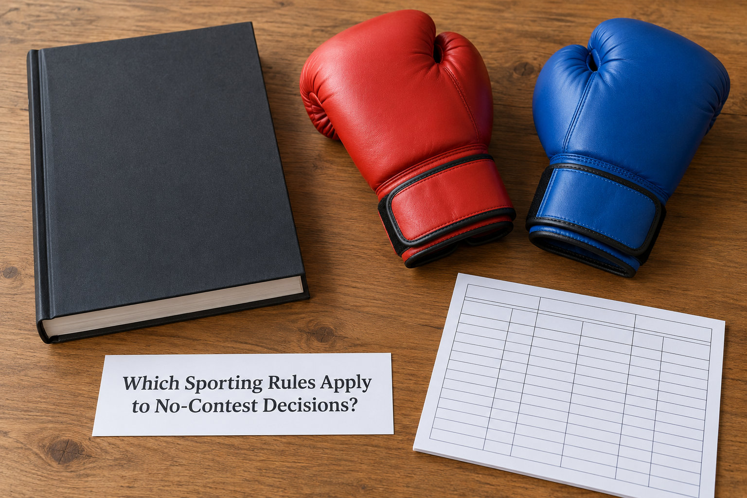 Which Sporting Rules Apply to No-Contest Decisions?