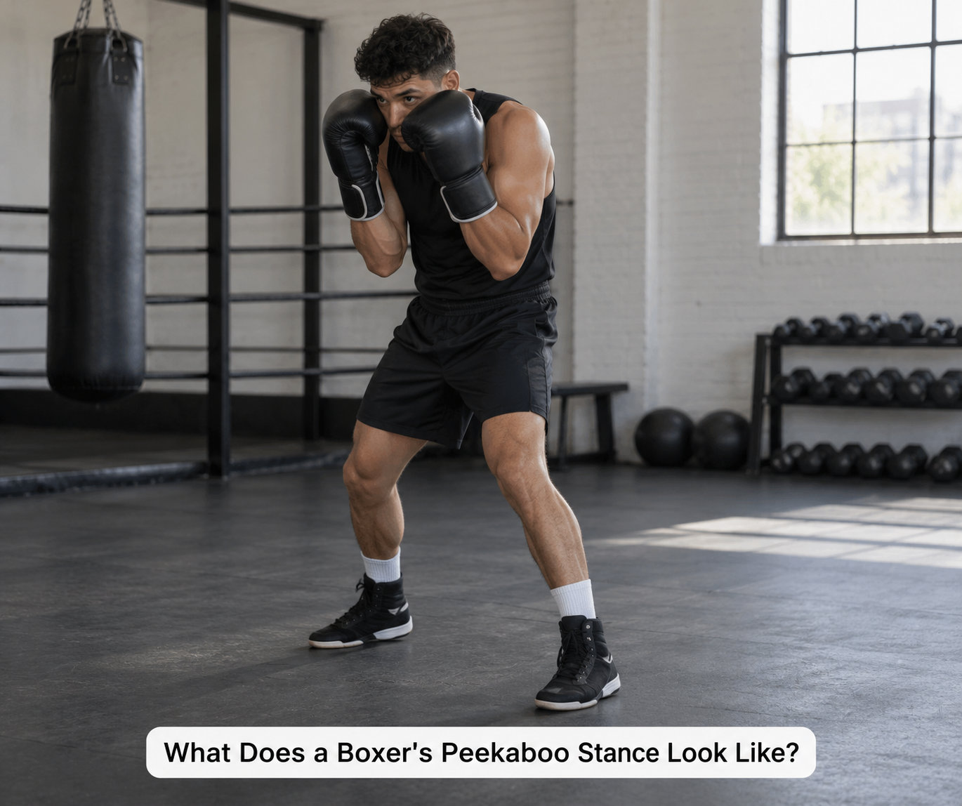 What Does a Boxer's Peekaboo Stance Look Like?
