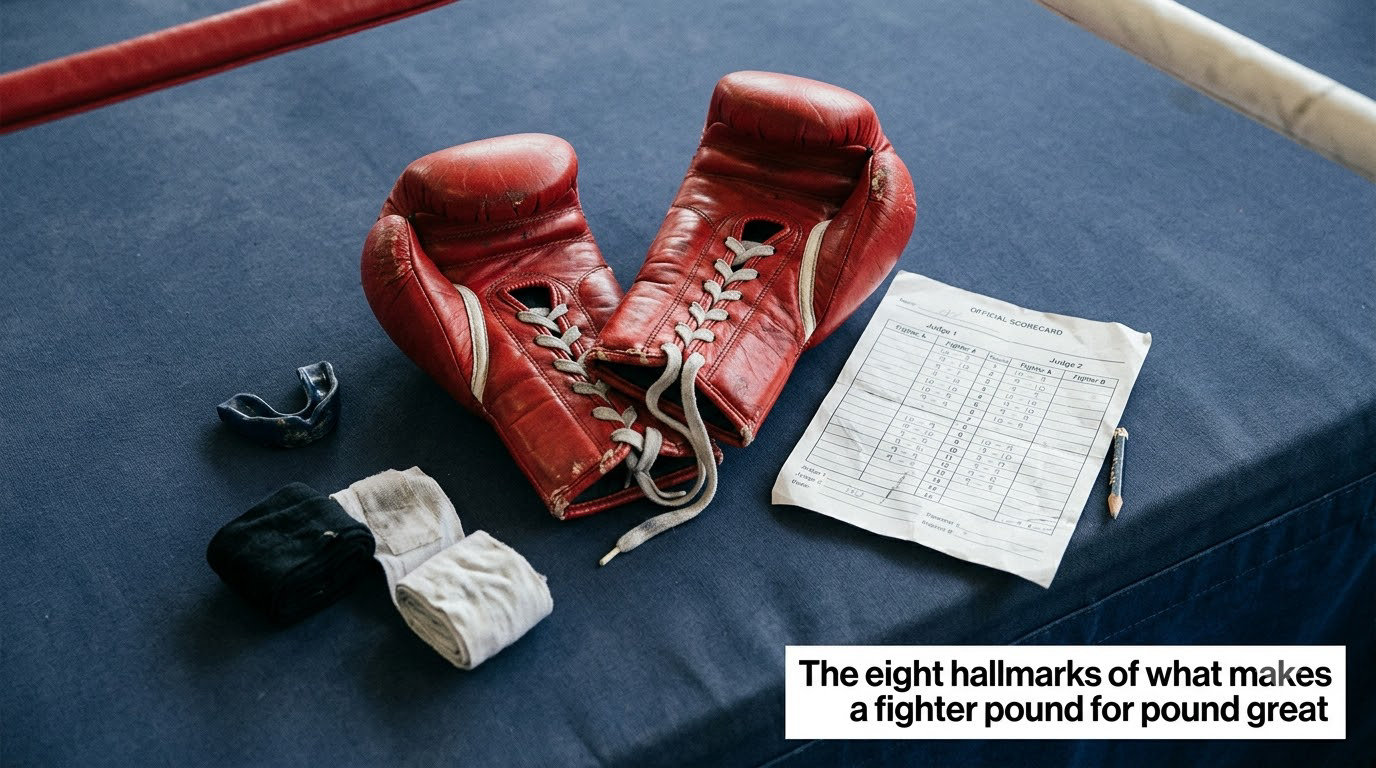 The eight hallmarks of what makes a fighter pound for pound great