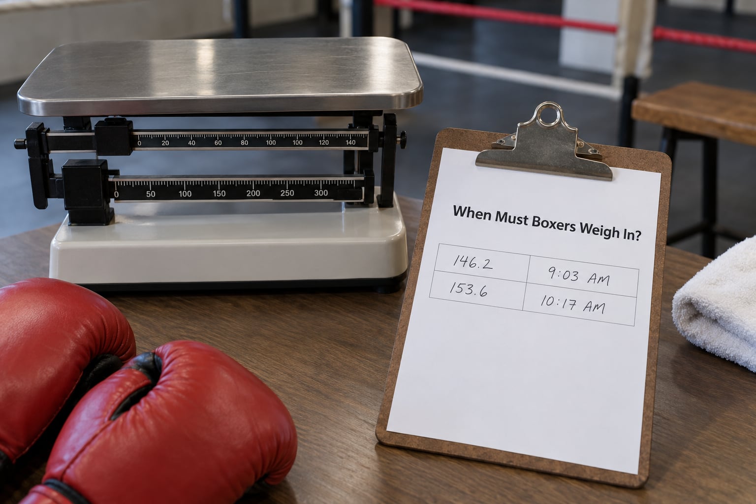 When Must Boxers Weigh In?