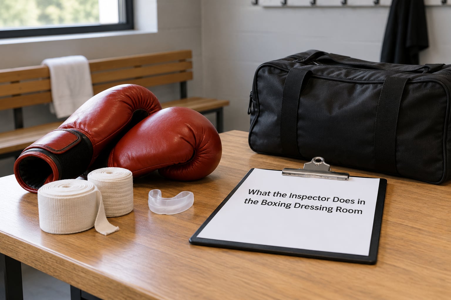 What the Inspector Does in the Boxing Dressing Room
