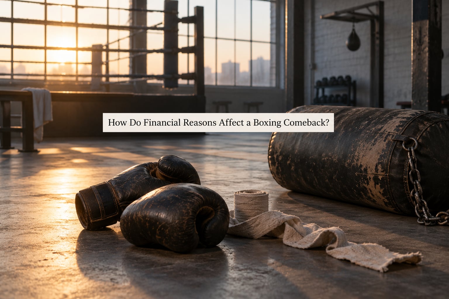 How Do Financial Reasons Affect a Boxing Comeback?
