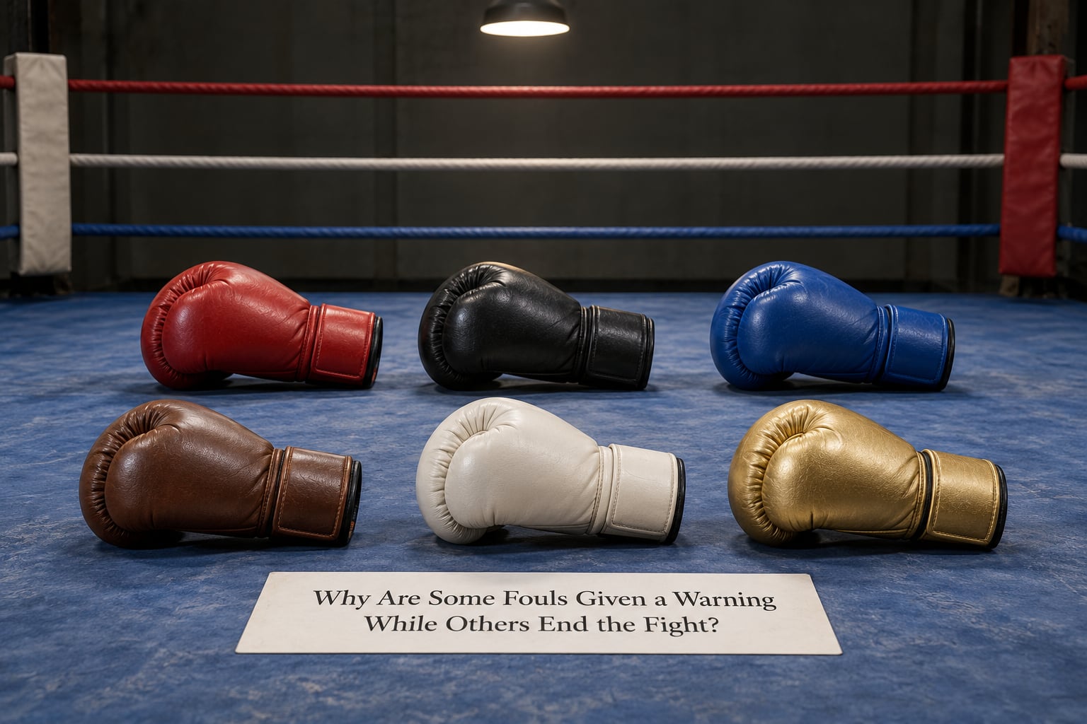 Why Are Some Fouls Given a Warning While Others End the Fight?
